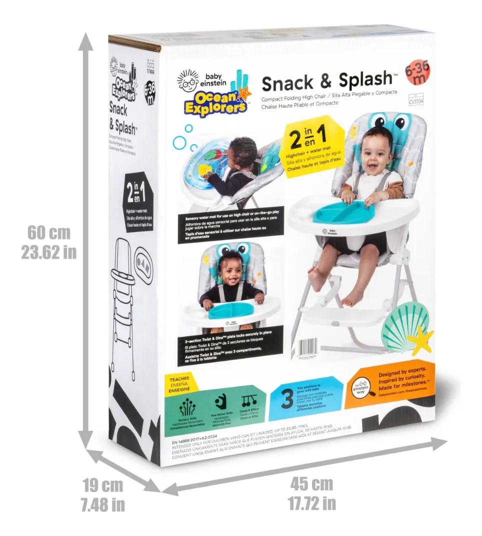 Periquera Snack & Splash Ocean Azul – Compacta, práctica y divertida - Imagen 10