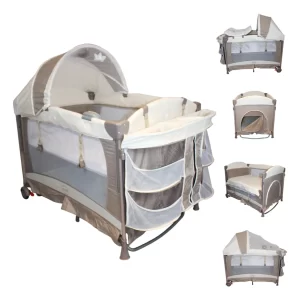 Cuna Corral Colecho Dolche 4 en 1 Beige