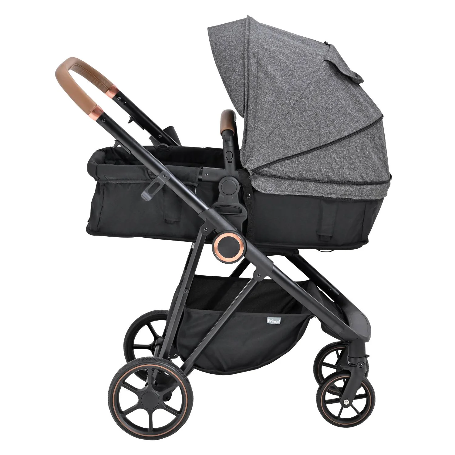 CARRIOLA TRAVEL SYSTEM CON BASE PARA AUTO PRINSEL COSMOS GOLD - Imagen 4