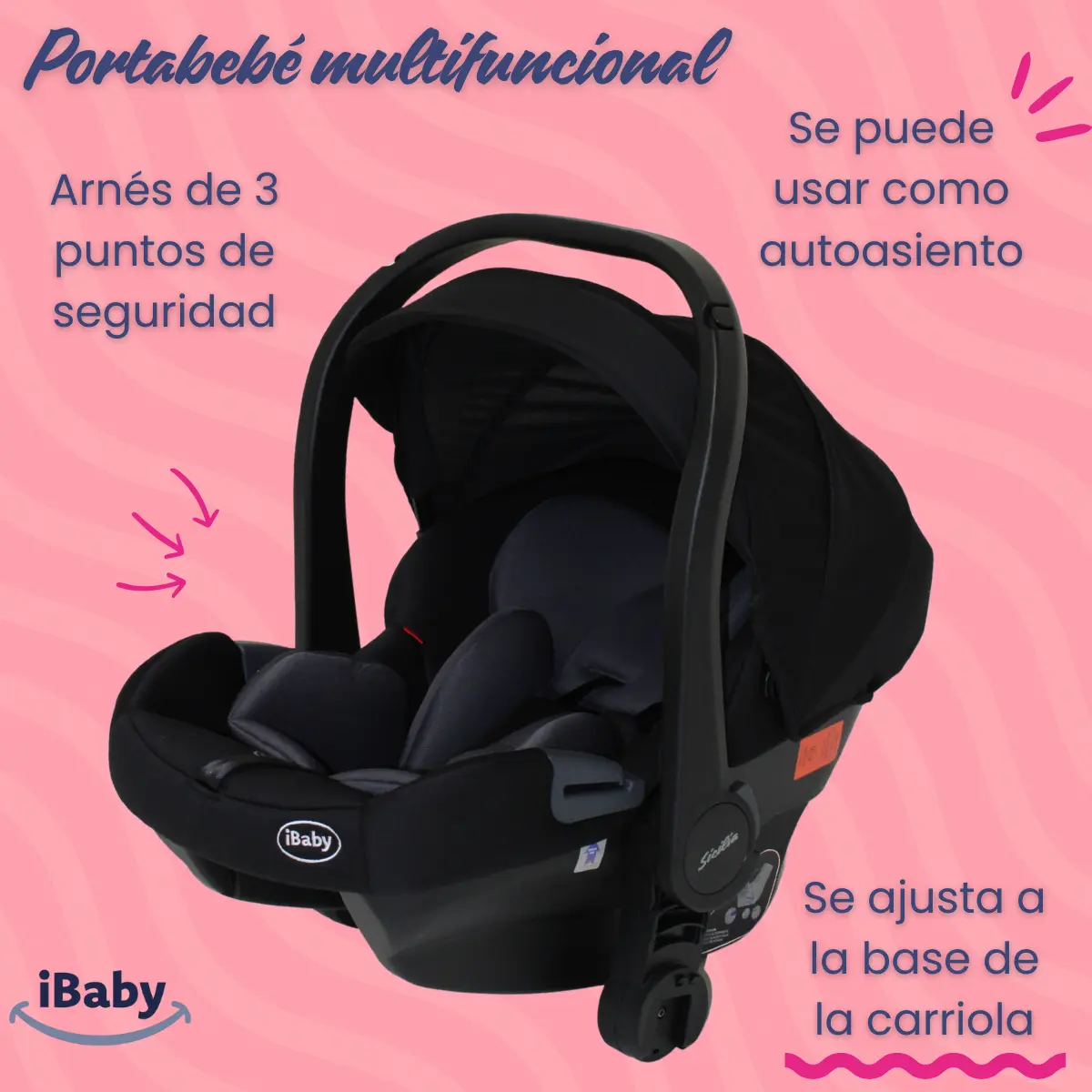 CARRIOLA TRAVEL SYSTEM CON PORTABEBE Sicilia IBaby - Imagen 5