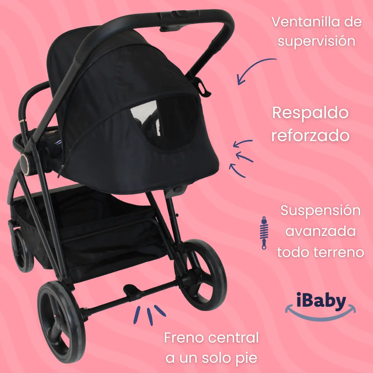 CARRIOLA TRAVEL SYSTEM CON PORTABEBE Sicilia IBaby - Imagen 6