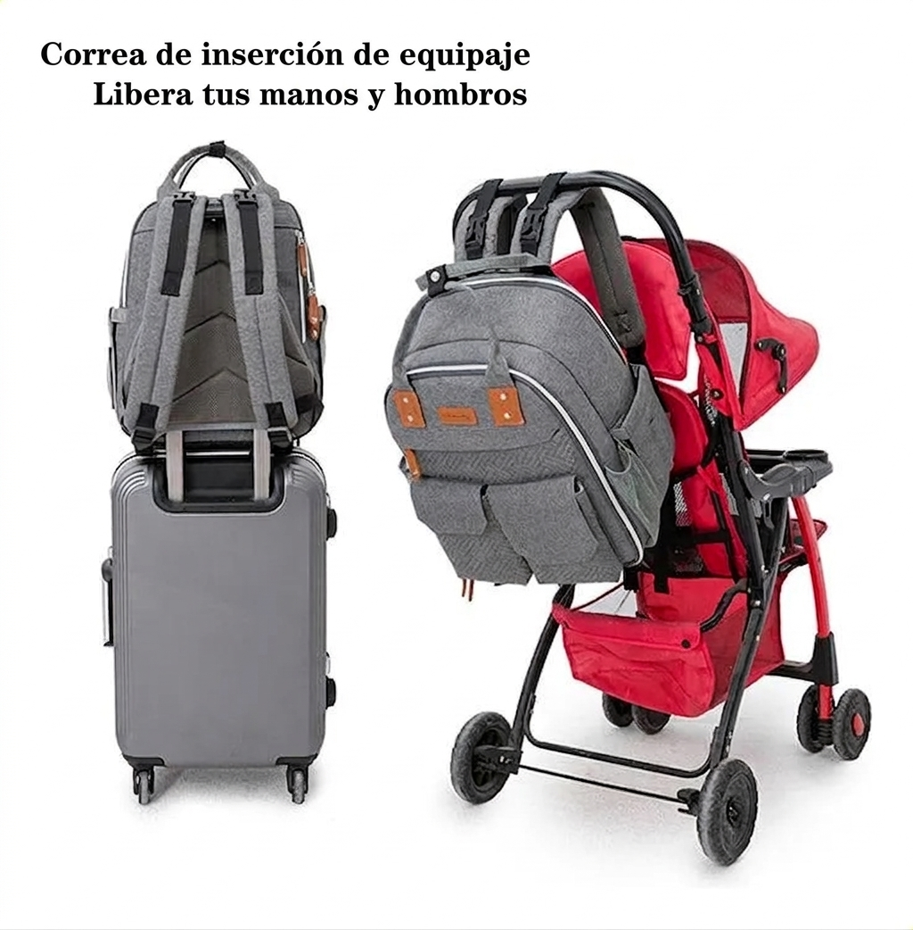 PAÑALERA MOCHILA Simple Rosa - Imagen 7