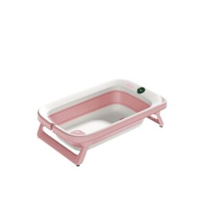 BAÑERA PLEGABLE CON SENSOR DE TEMPERATURA Rosa
