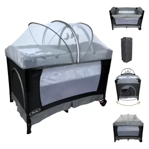 Cuna Corral Colecho TUSCANI Negro
