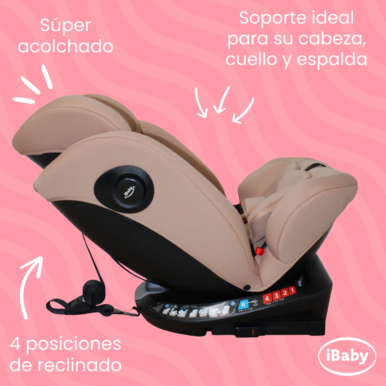 SILLA PARA AUTO IBABY GIRO 360° - Imagen 4