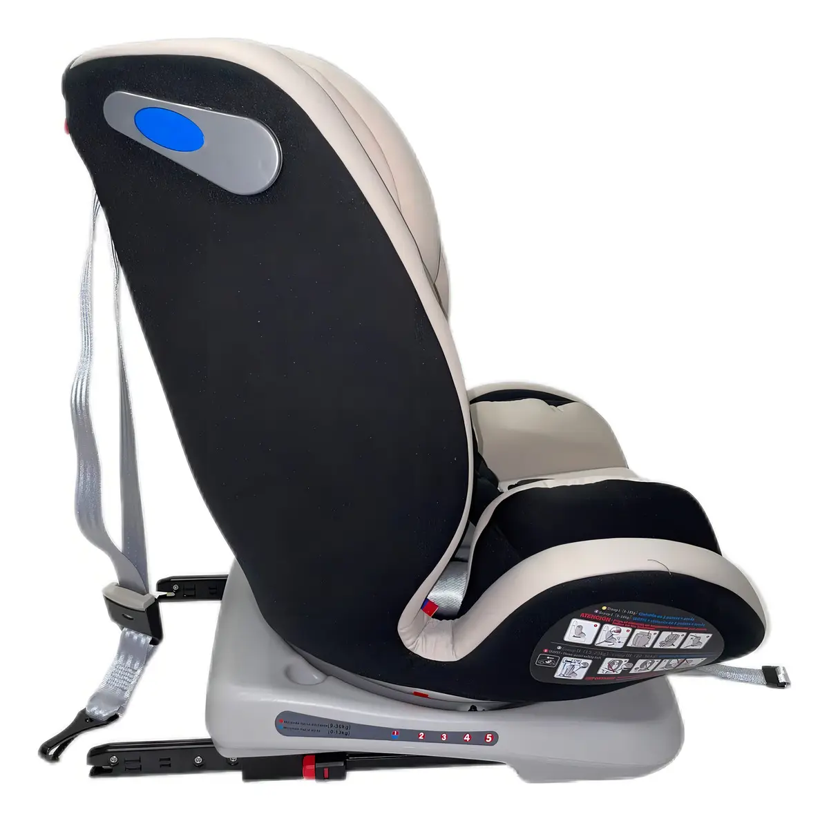 AUTOASIENTO STAR KIDS Giro 360° Gris/negro - Imagen 2