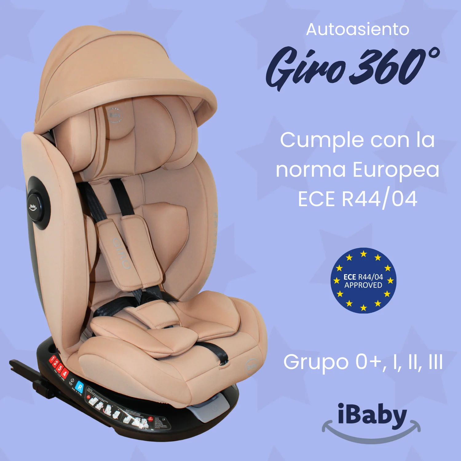 SILLA PARA AUTO IBABY GIRO 360° - Imagen 2
