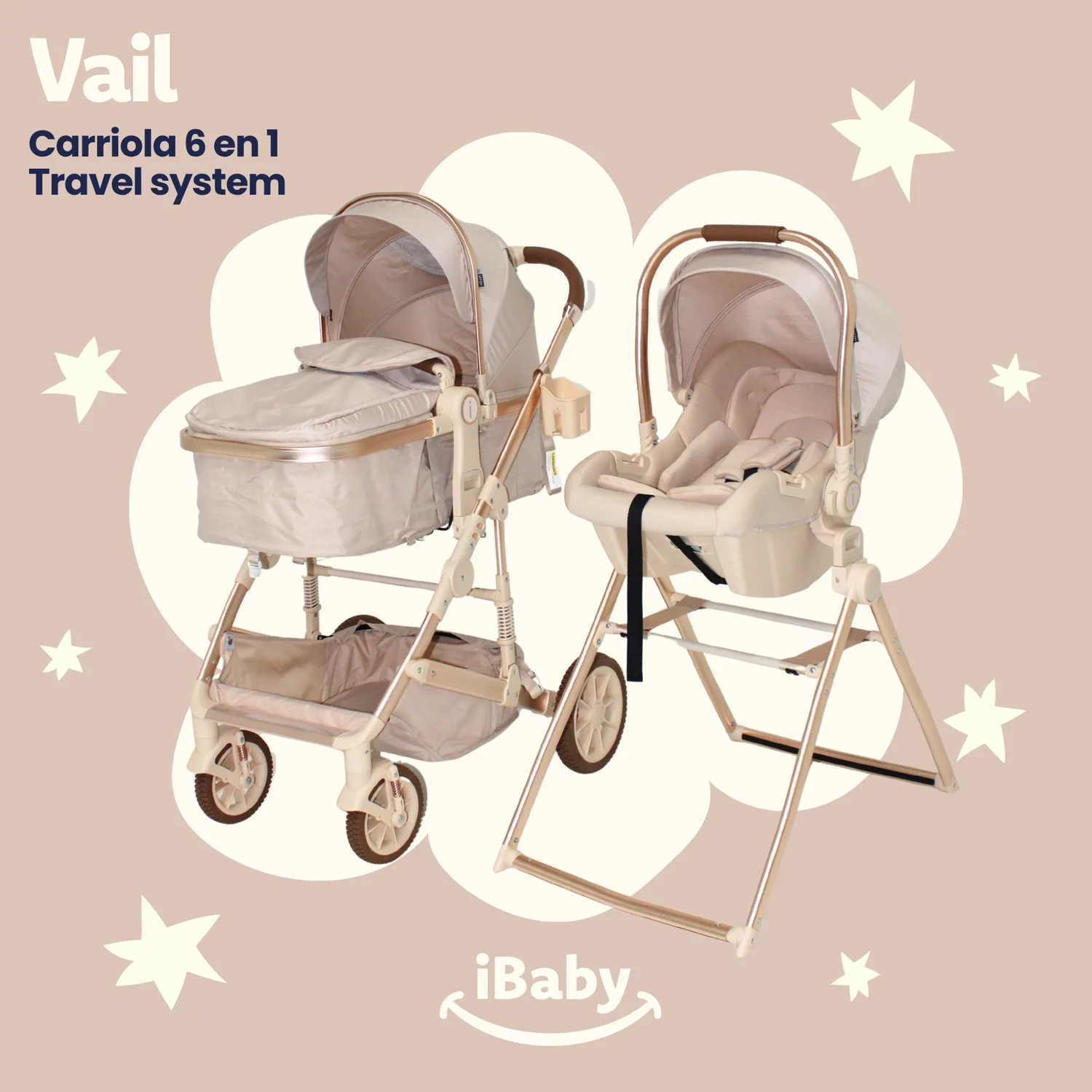 CARRIOLA TRAVEL SYSTEM VAIL Ibaby