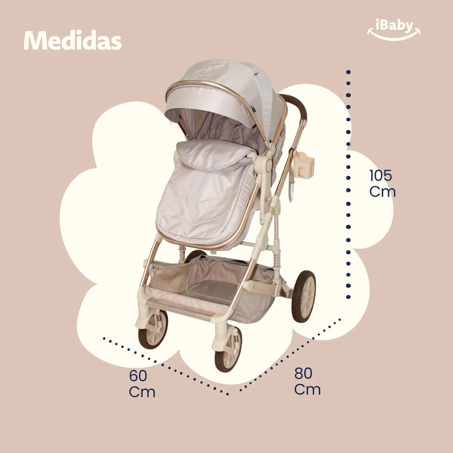 CARRIOLA TRAVEL SYSTEM VAIL Ibaby - Imagen 7